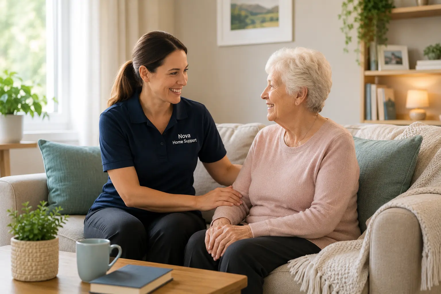 Friendly companionship and home support visit by Nova Home Support